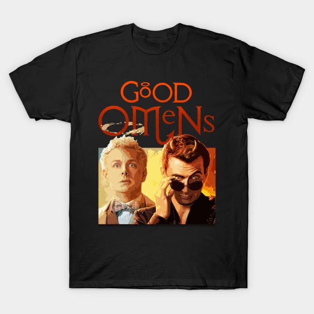 Good Omens Vintage Good Omens T Shirt Teepublic 8133